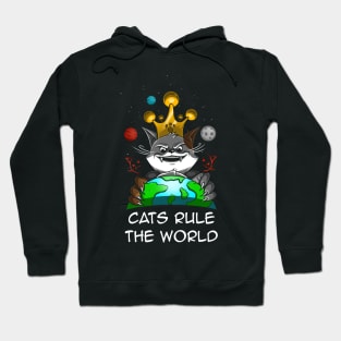 Cats rule the world Hoodie